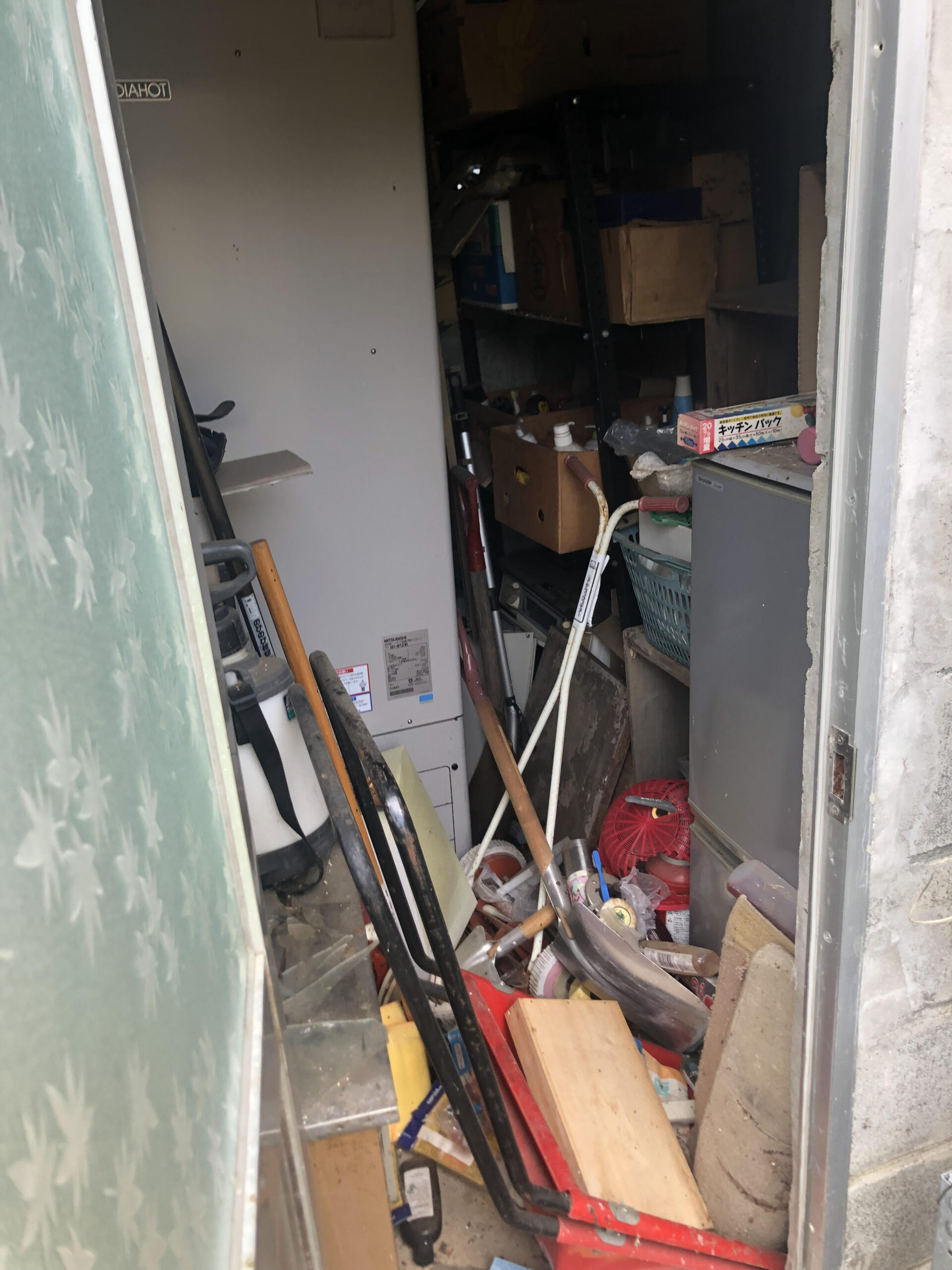 木造住宅　倉庫内の残置物処分整理作業をさせていただきました。