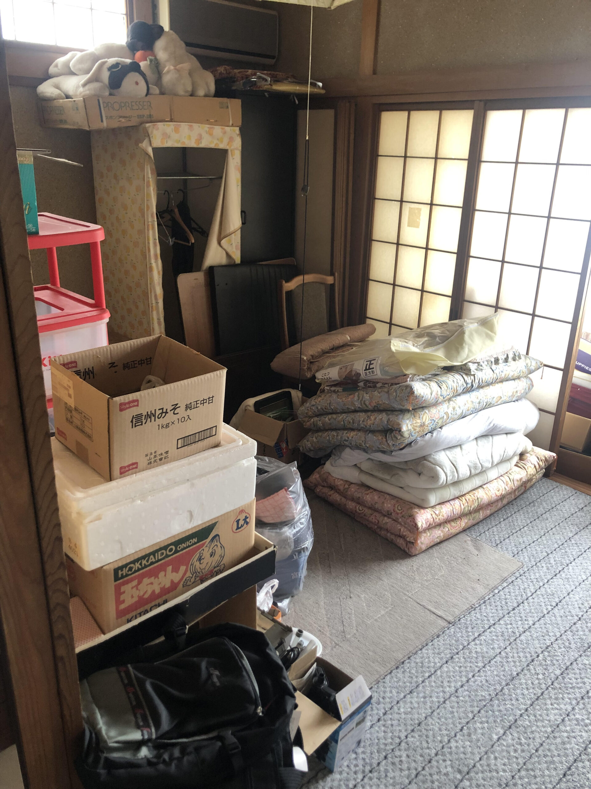 木造住宅　倉庫内の残置物処分整理作業をさせていただきました。