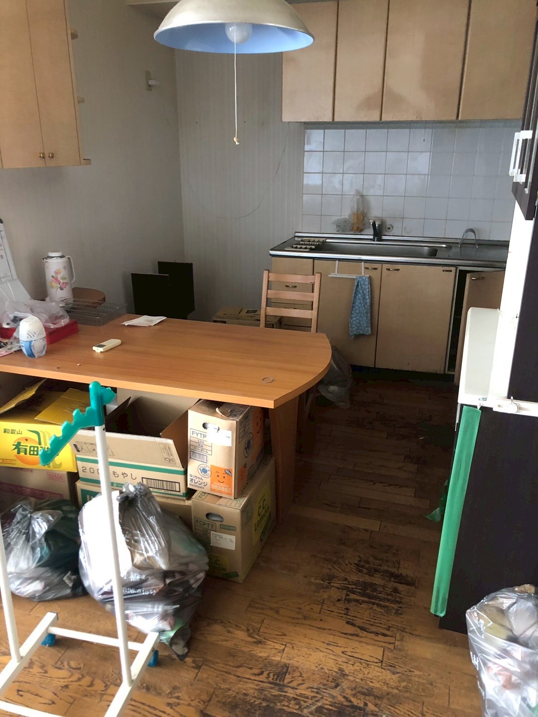 富山市内のマンションでの残置物処分を行いました。