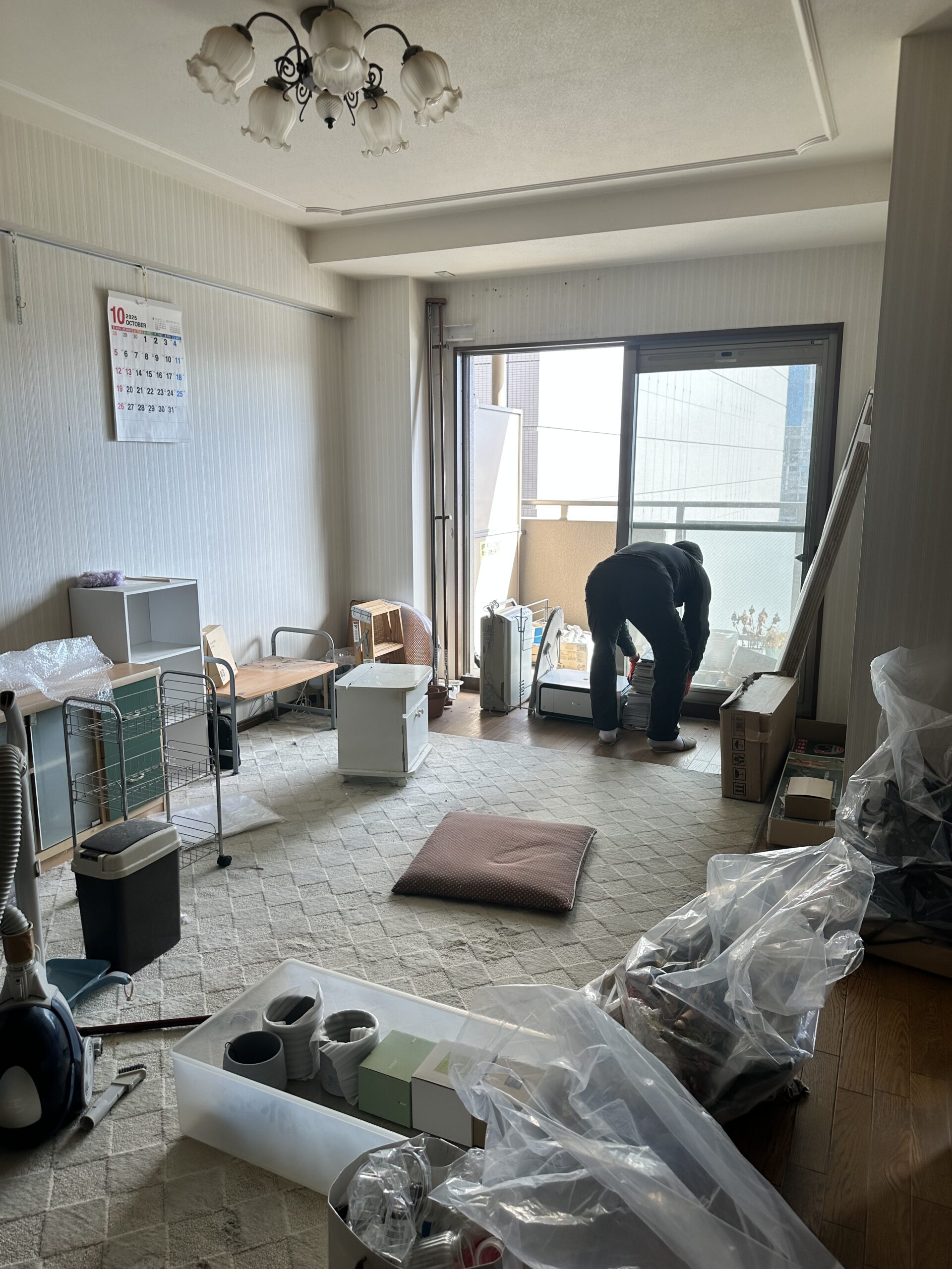 富山市内のマンションでの残置物処分を行いました。