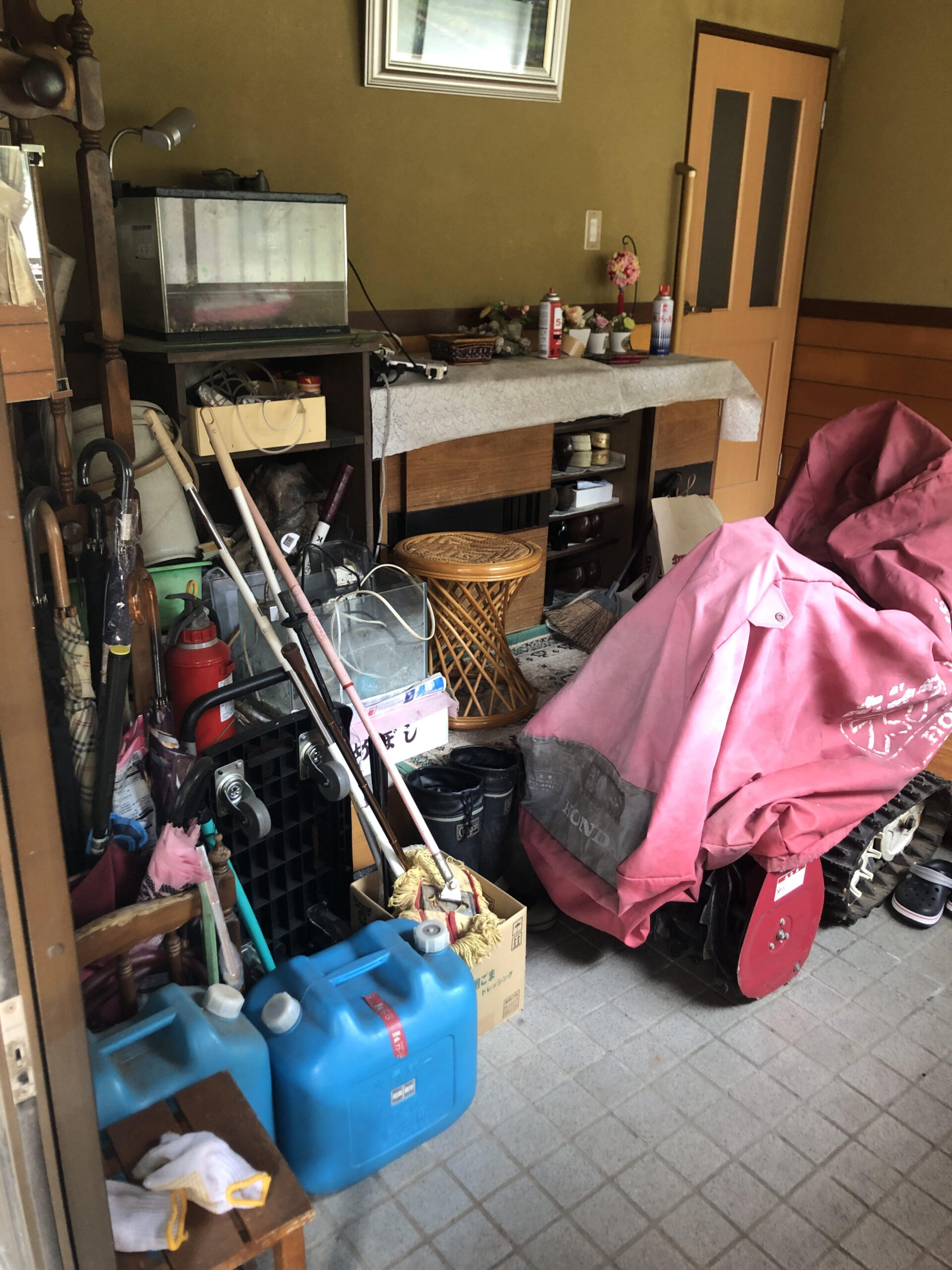 木造住宅　倉庫内の残置物処分整理作業をさせていただきました。