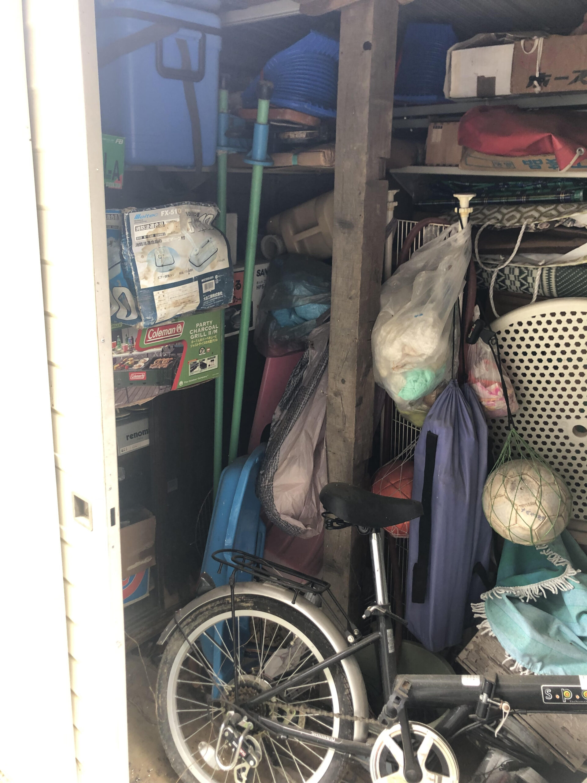 木造住宅　倉庫内の残置物処分整理作業をさせていただきました。