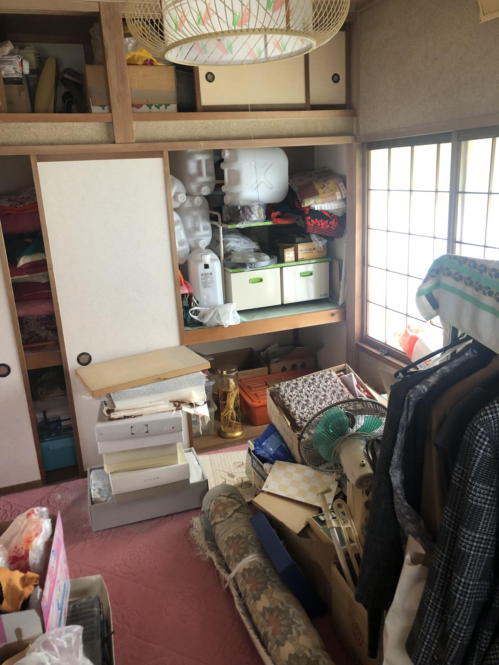 木造住宅　倉庫内の残置物処分整理作業をさせていただきました。